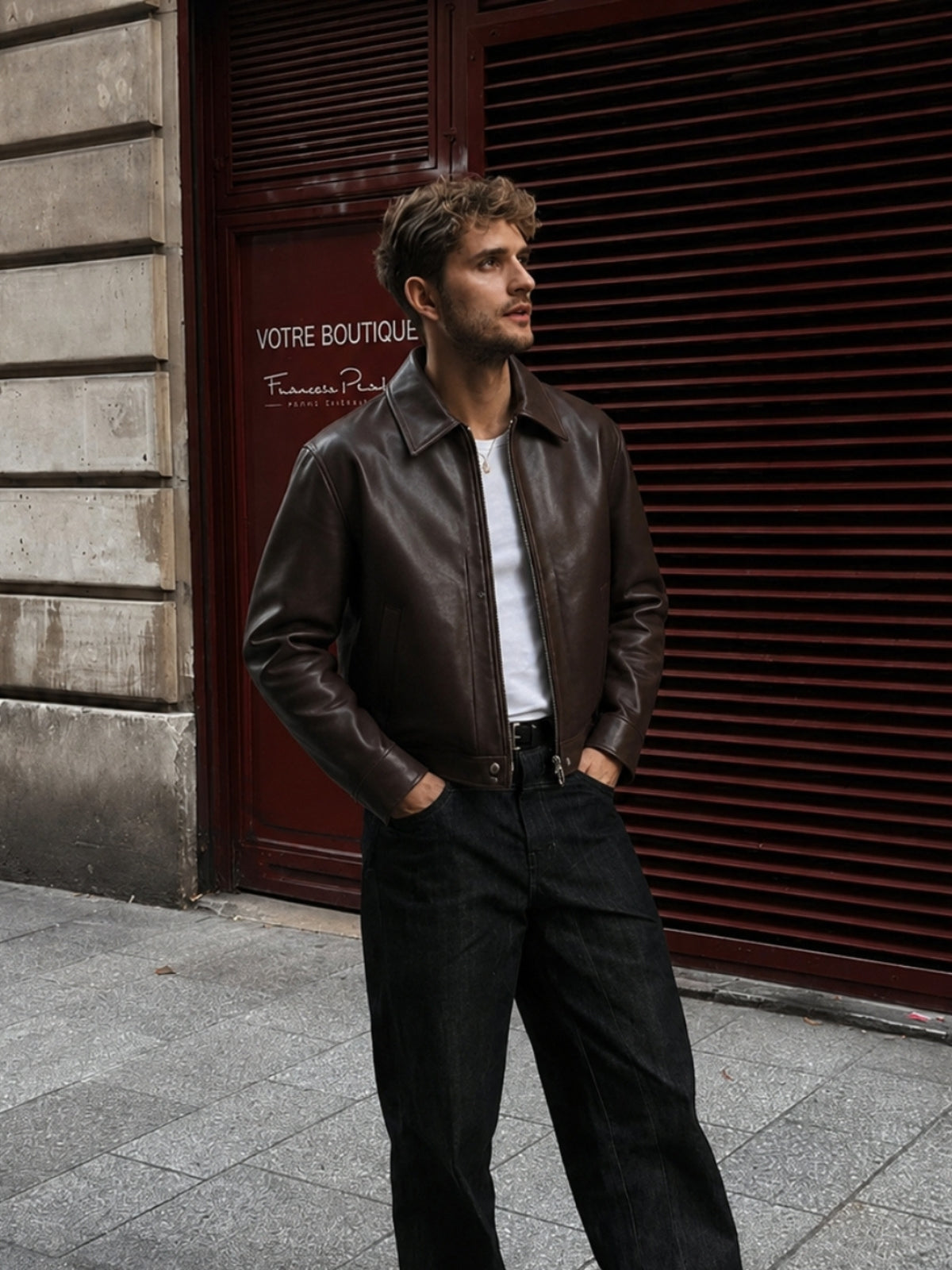 Leather Brown Unisex Jacket