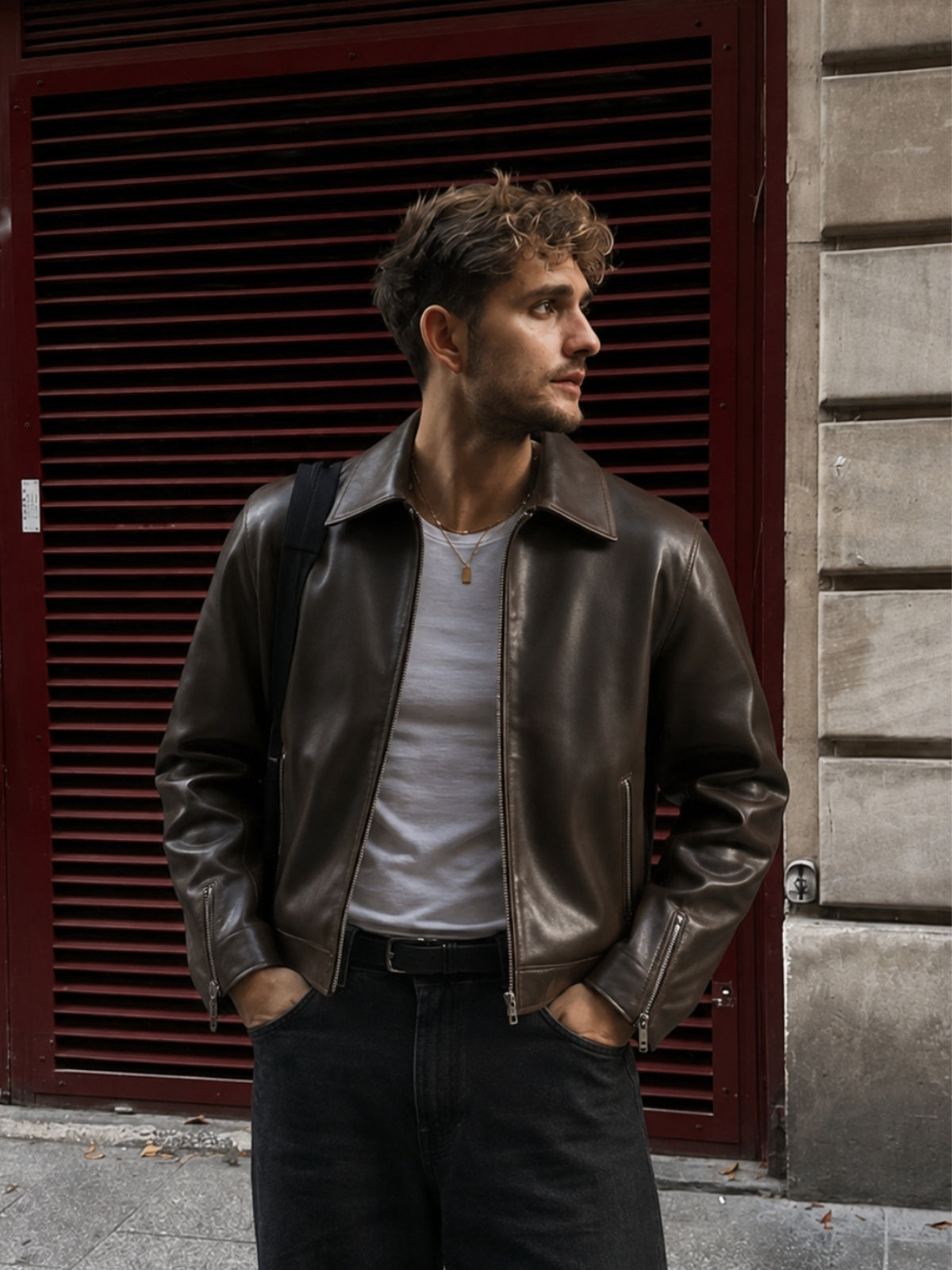 Leather Brown Unisex Jacket