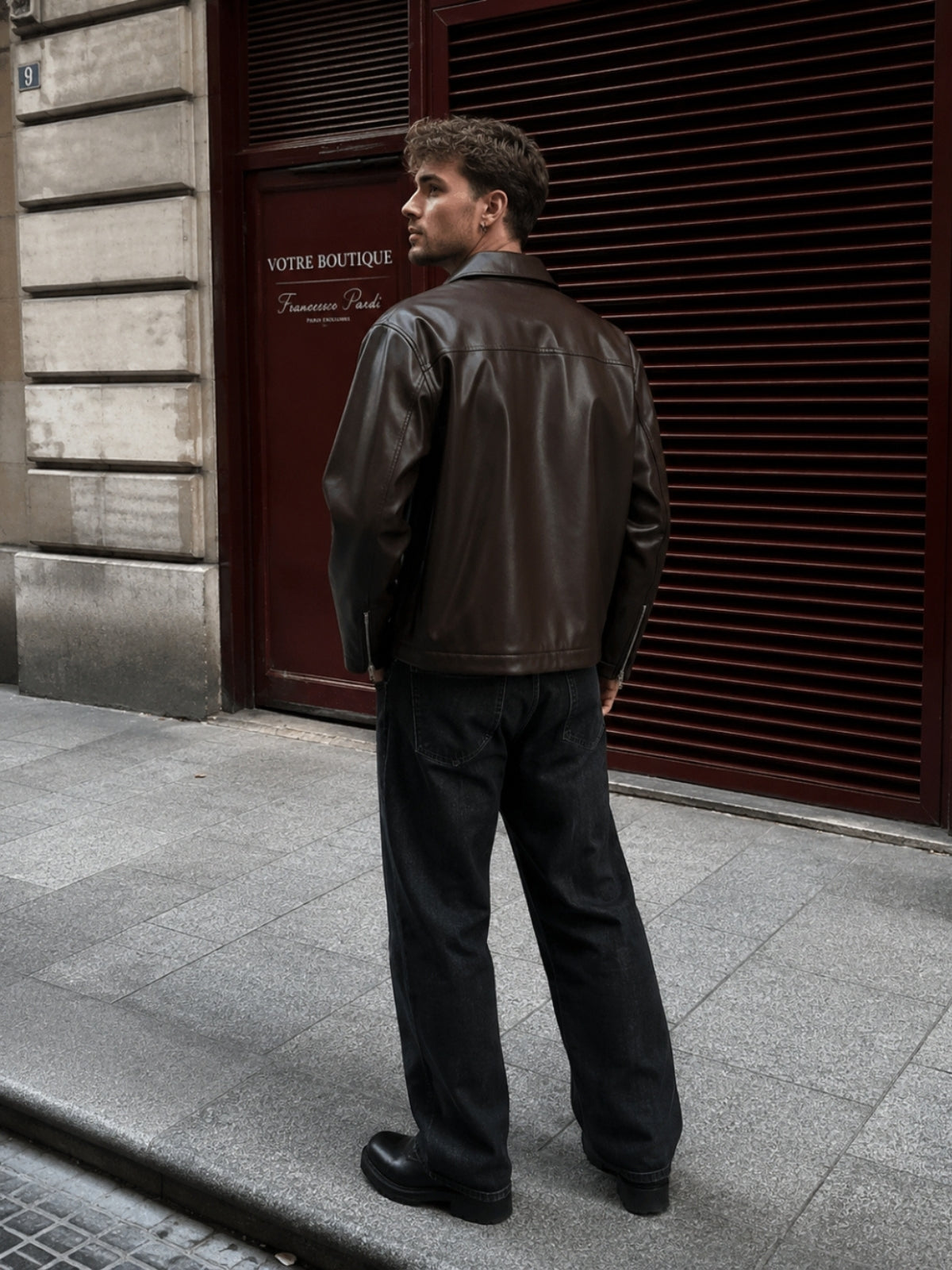 Leather Brown Unisex Jacket