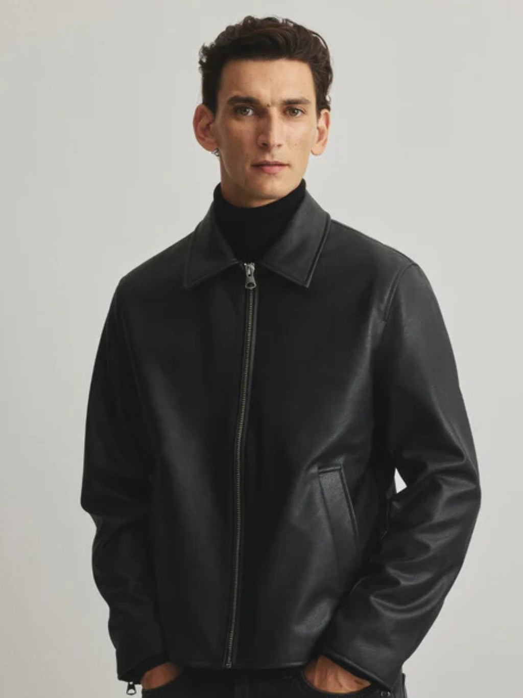 Leather Black unisex Jacket