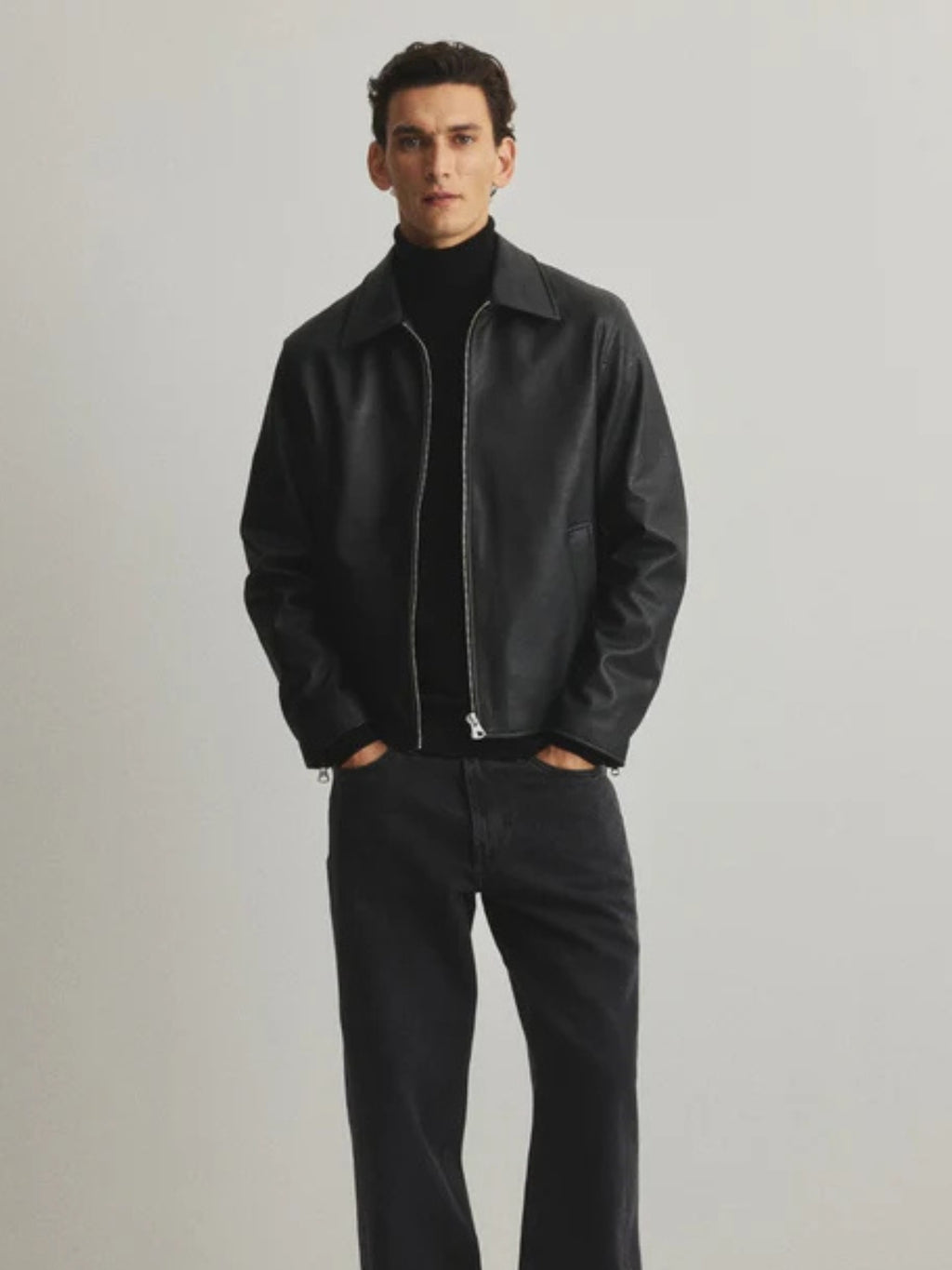 Leather Black unisex Jacket