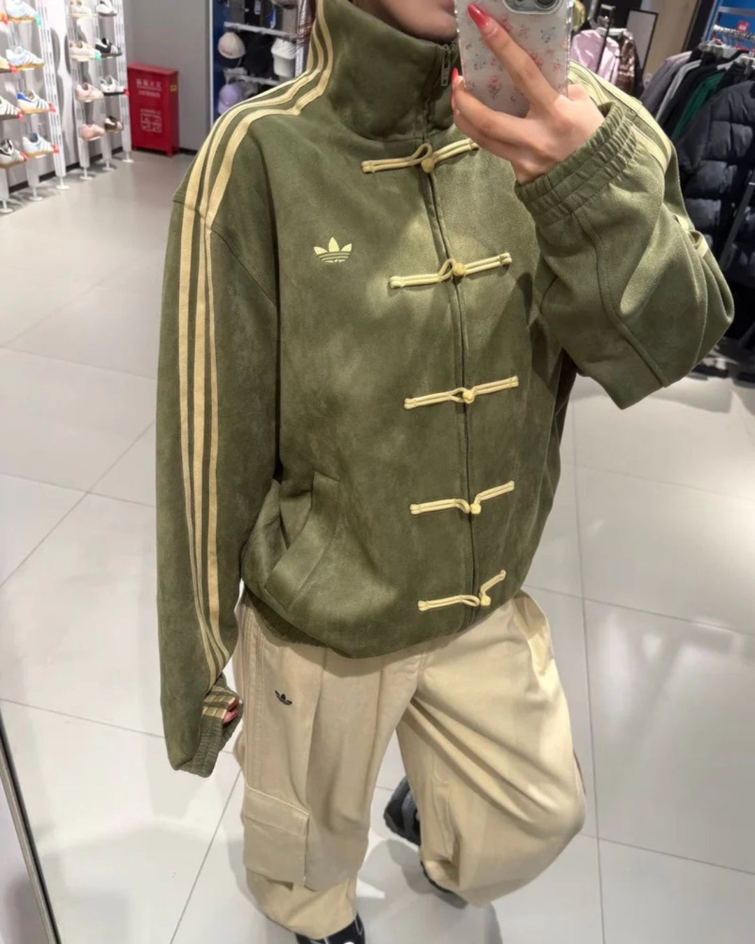Olive Green CNY Unisex Jacket