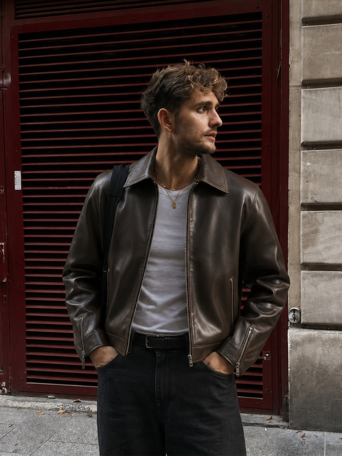 Leather Brown Unisex Jacket
